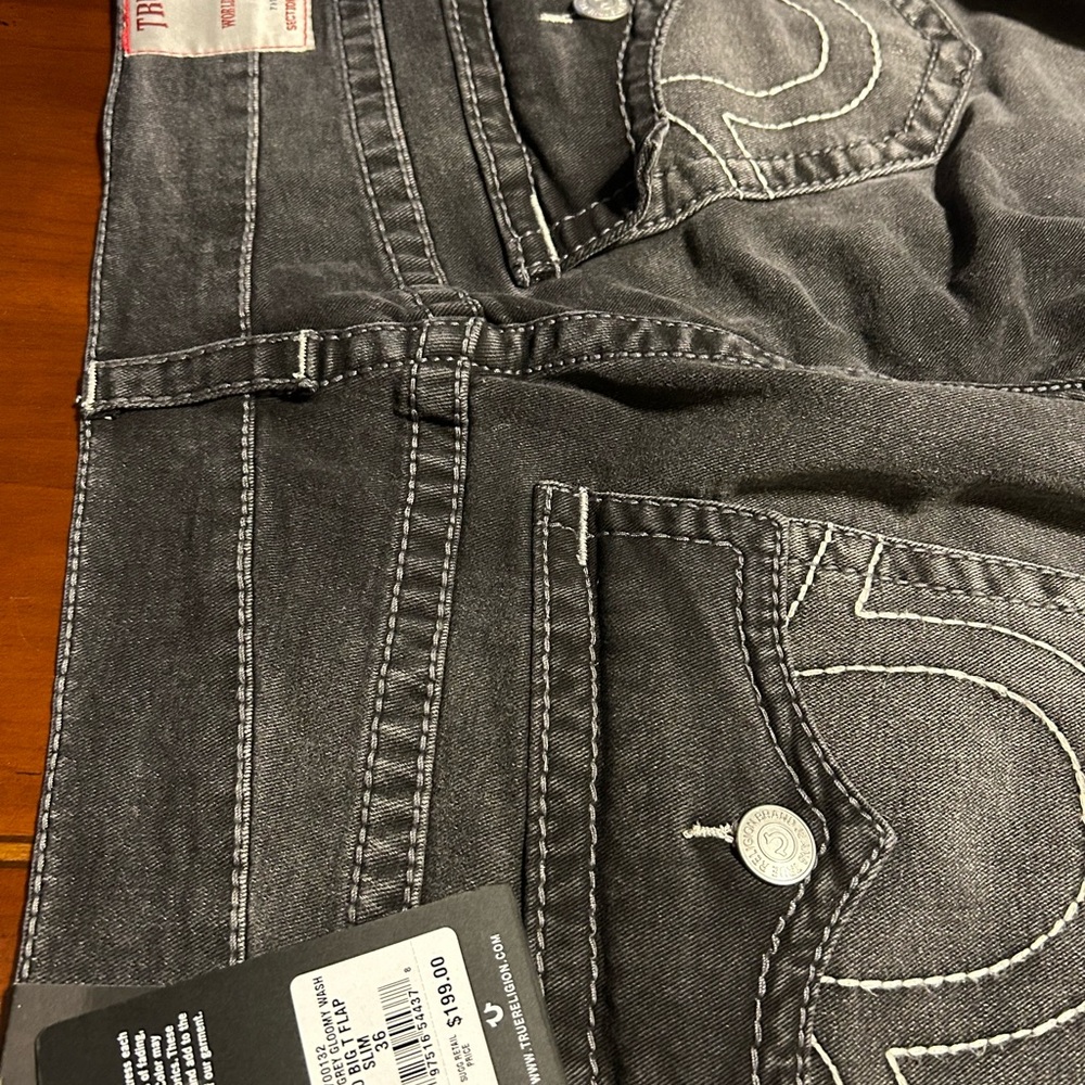 True Religion Gray Denim Jeans